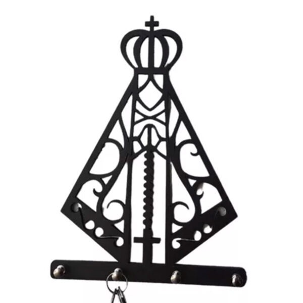 Porta Chaves Decorativo Nossa Senhora Aparecida Mdf Madeira